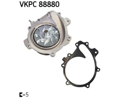 Water pump, engine cooling VKPC 88880 SKF, Image 2