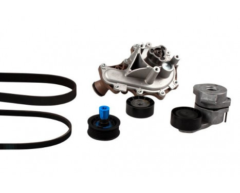 Water Pump + V-Ribbed Belt Kit