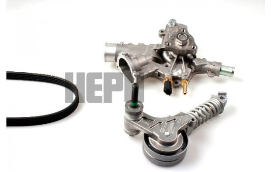 Water Pump + V-Ribbed Belt Kit