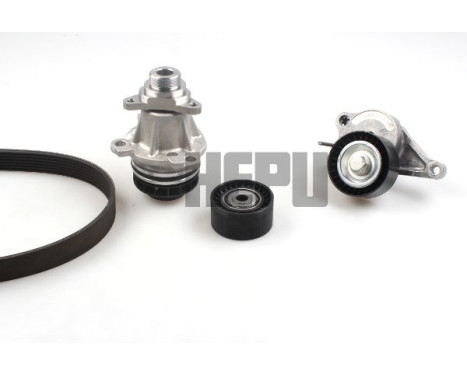 Water Pump + V-Ribbed Belt Kit