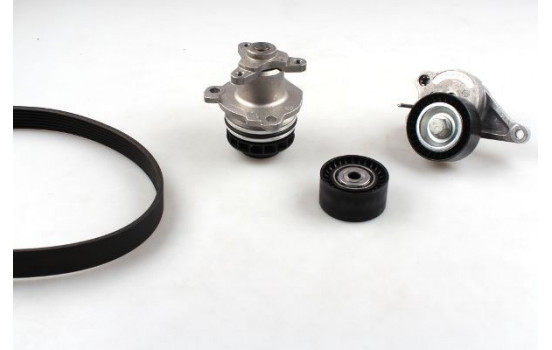 Water Pump + V-Ribbed Belt Kit