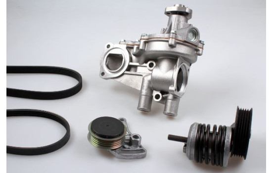 Water Pump + V-Ribbed Belt Kit