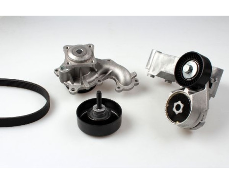 Water Pump + V-Ribbed Belt Kit
