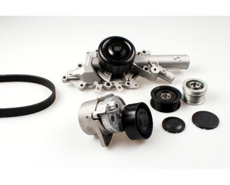Water Pump + V-Ribbed Belt Kit