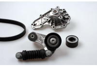Water Pump + V-Ribbed Belt Kit