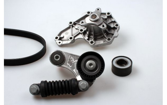 Water Pump + V-Ribbed Belt Kit