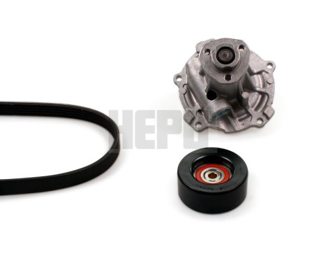 Water Pump + V-Ribbed Belt Kit