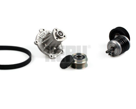 Water Pump + V-Ribbed Belt Kit