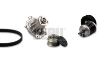 Water Pump + V-Ribbed Belt Kit