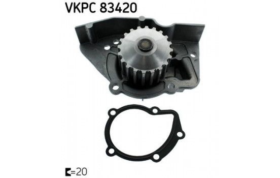 Water Pump VKPC 83420 SKF