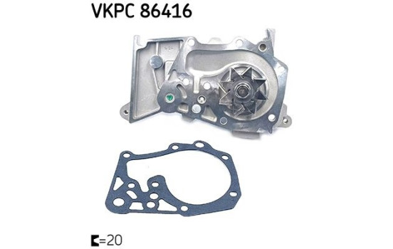 Water Pump VKPC 86416 SKF, Image 2