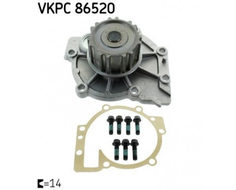 Water Pump VKPC 86520 SKF, Image 2