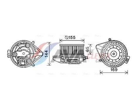 Electric Motor, interior blower AI8371 Ava Quality Cooling