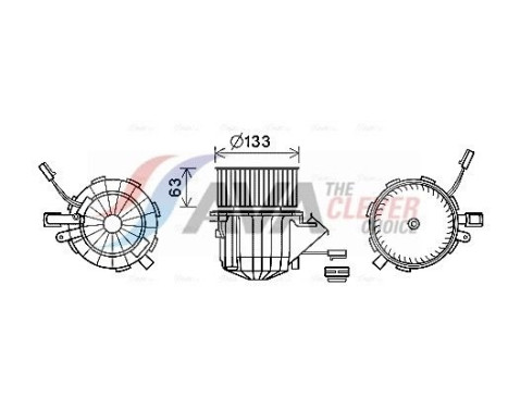 Electric Motor, interior blower AI8395 Ava Quality Cooling
