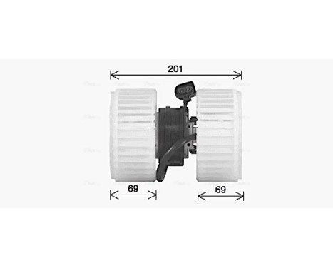 Electric Motor, interior blower AI8443 Ava Quality Cooling