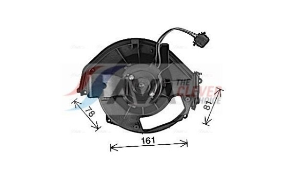 Electric Motor, interior blower AI8452 Ava Quality Cooling, Image 3