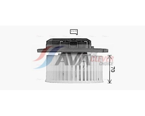 Electric Motor, interior blower CT8082 Ava Quality Cooling, Image 2