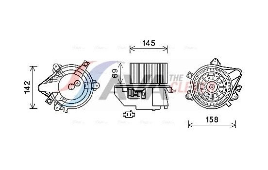 Electric Motor, interior blower FT8419 Ava Quality Cooling