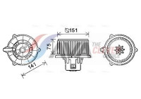Electric Motor, interior blower KA8247 Ava Quality Cooling