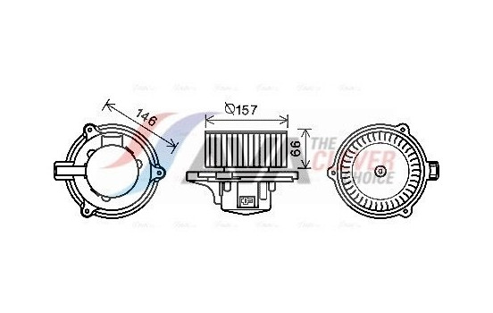 Electric Motor, interior blower KA8250 Ava Quality Cooling