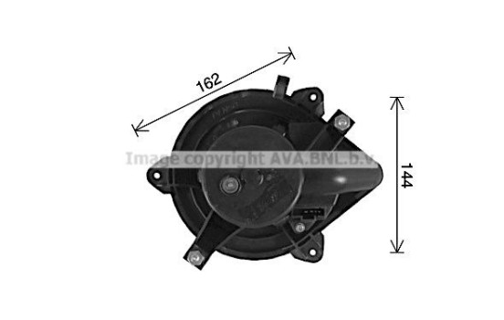 Electric Motor, interior blower LC8101 Ava Quality Cooling