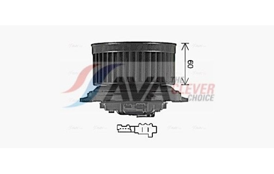 Electric Motor, interior blower MS8765 Ava Quality Cooling, Image 2