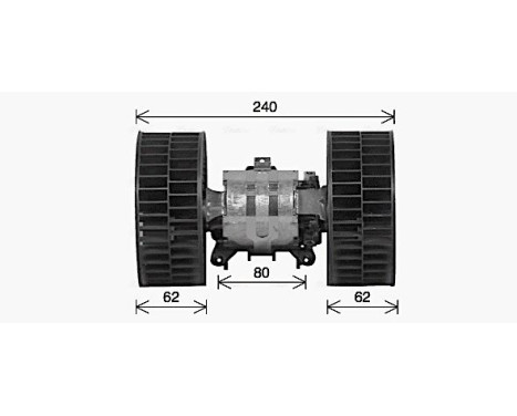 Electric Motor, interior blower MS8766 Ava Quality Cooling