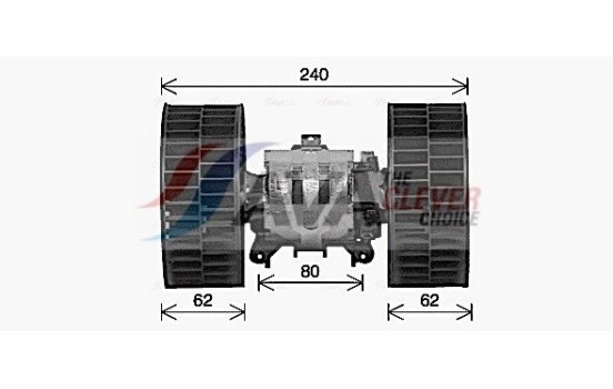 Electric Motor, interior blower MS8766 Ava Quality Cooling, Image 2