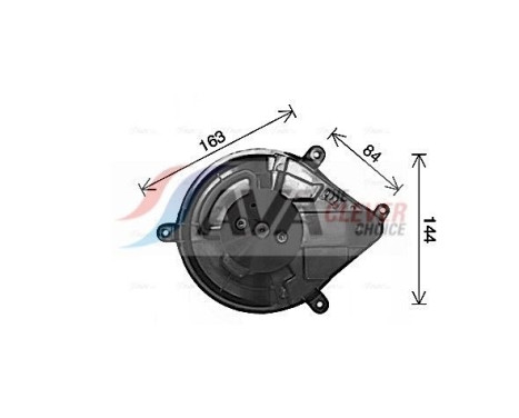 Electric Motor, interior blower PE8420 Ava Quality Cooling, Image 3