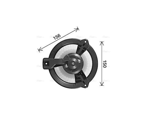 Electric Motor, interior blower TO8777 Ava Quality Cooling