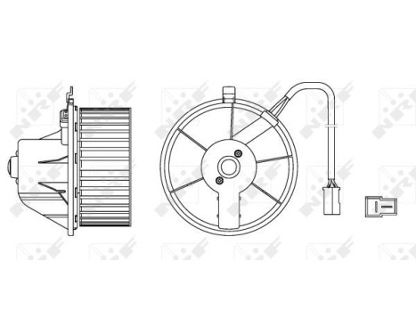 Heater fan 34152 NRF, Image 2