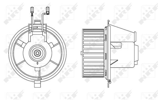 Heater fan 34165 NRF, Image 3