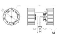 Heater fan 34264 NRF