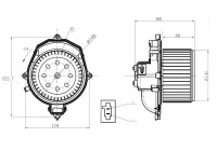 Heater fan 34269 NRF