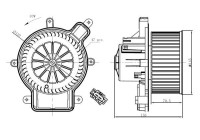 Heater fan 34270 NRF