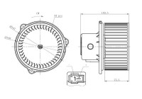 Heater fan 34275 NRF