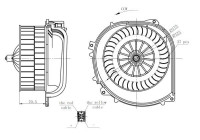 Heater fan 34282 NRF
