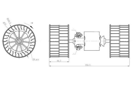 Heater fan 34284 NRF, Image 5
