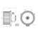 Heater fan 34301 NRF