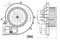 Heater fan 34302 NRF