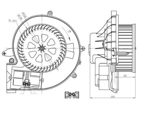 Heater fan 34302 NRF, Image 5