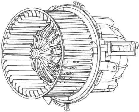 Heater fan AB 115 000P Mahle, Image 2
