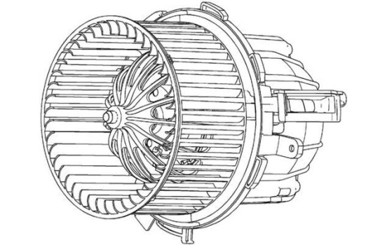 Heater fan AB 115 000P Mahle