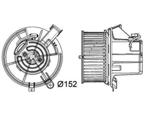 Heater fan AB 119 000P Mahle, Image 3