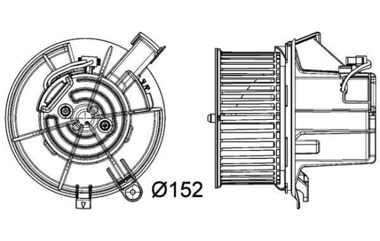 Heater fan AB 119 000P Mahle, Image 3
