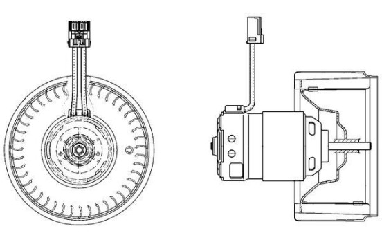 Heater fan AB 22 000P Mahle, Image 2