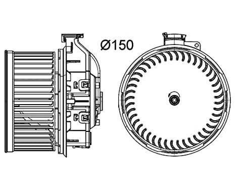 Heater fan AB 259 000P Mahle