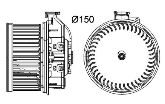 Heater fan AB 259 000P Mahle, Image 2