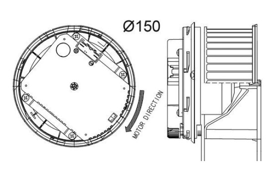 Heater fan AB 263 000P Mahle, Image 2