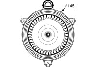 Heater fan AB 267 000P Mahle